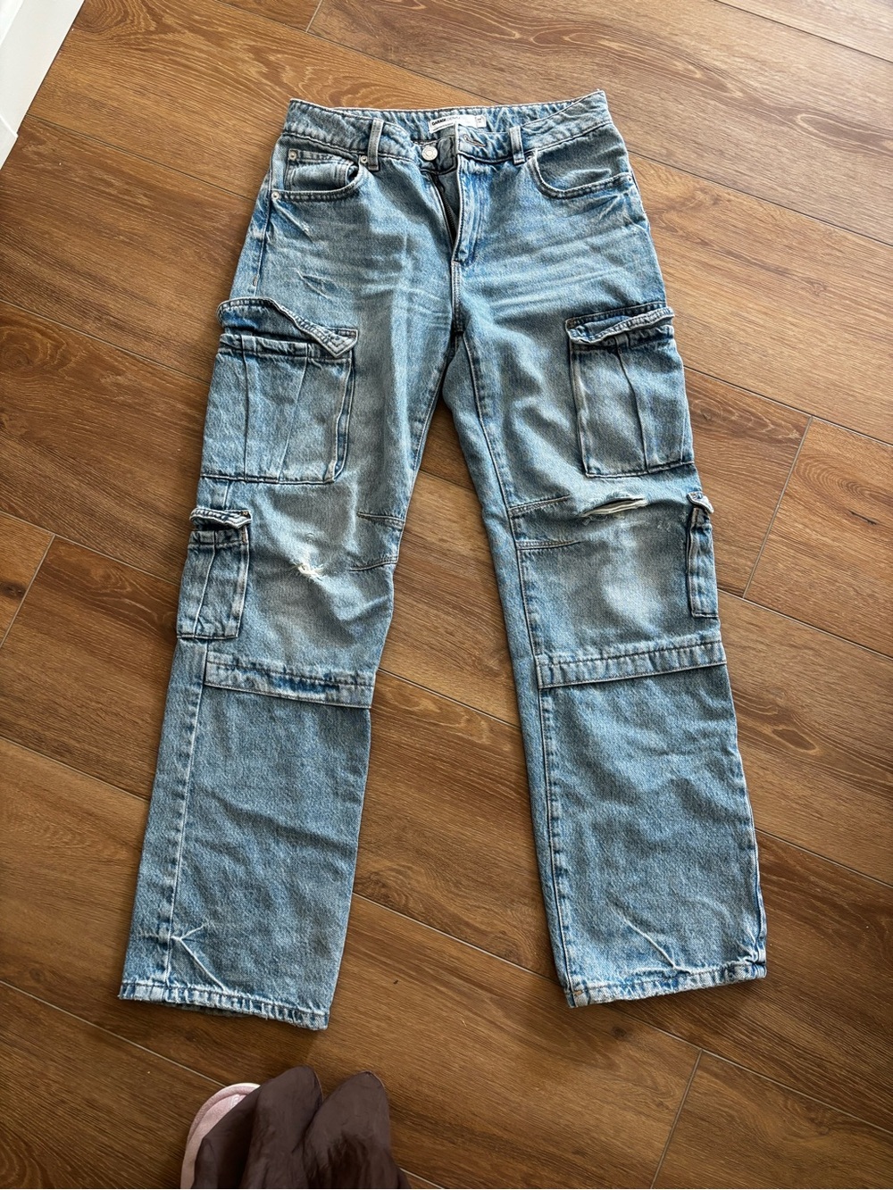 Women’s Garage Light Blue Cargo Denim Pants